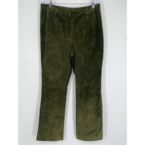 Lord & Taylor Olive Green  Women’s Leather Pants Size 10